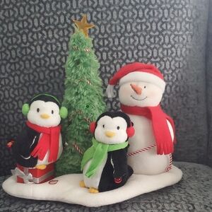 Plush Christmas Scene Decoration